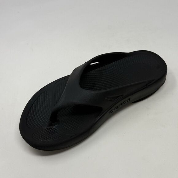 Oofos Ooriginals Sandals Womens 6 Black Flip Flop Thong Comfort Recovery Unisex - Picture 8 of 15